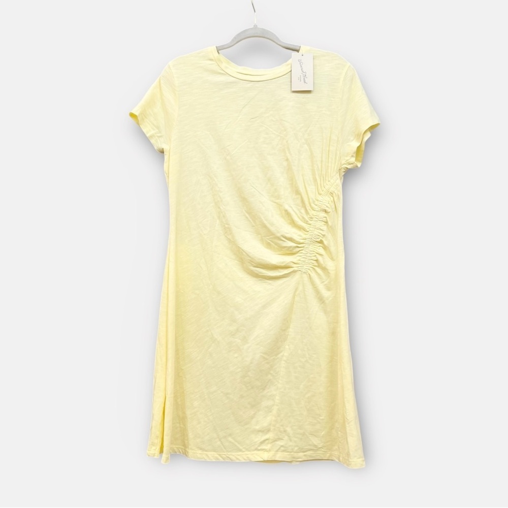 Universal Thread Short-Sleeve Ruched Knit Mini T-Shirt Dress, L - Picture 3 of 10
